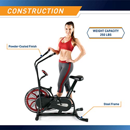 Red and Black Marcy Air Resistance Fan Exercise Bike
