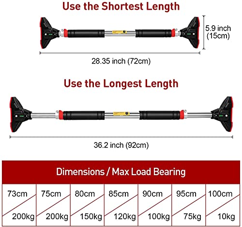 LADER Doorway Pull Up Bar - Home Gym Workout