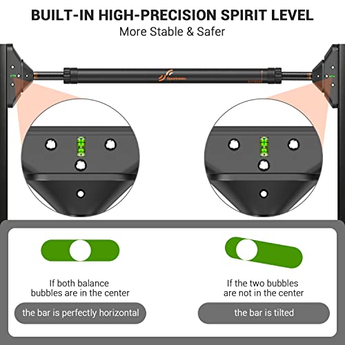 Sportneer Pull Up Bar: Adjustable Chin-up Bar for Home Gym