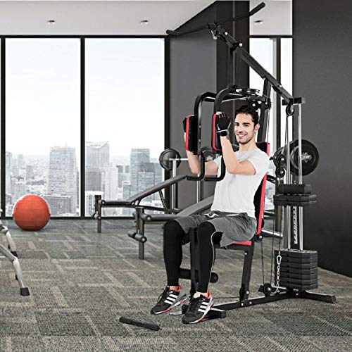Goplus Home Gym System for Total Body Fitness