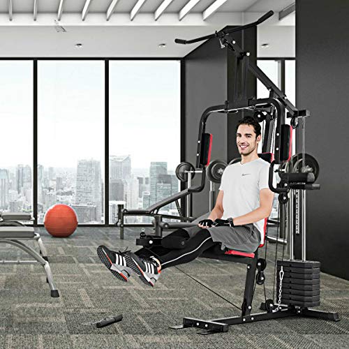 Goplus Home Gym System for Total Body Fitness
