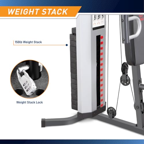 Marcy MWM-988 Multifunction Home Gym with 150lb Weight