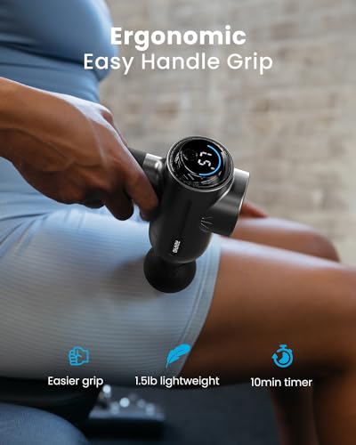 RENPHO Massage Gun with Heat, Mini Deep Tissue Massager