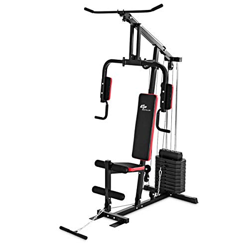 Goplus Home Gym System for Total Body Fitness
