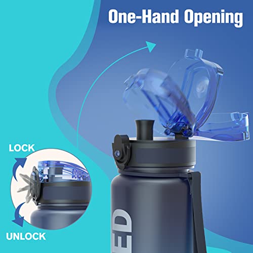32oz Motivational Sports Water Bottle with Time Marker