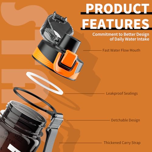 32 oz Motivational Water Bottle for Fitness Enthusiasts