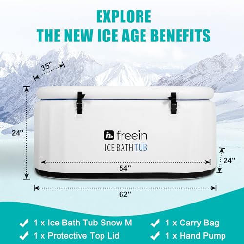 Portable Ice Bath Tub for Athletes - White