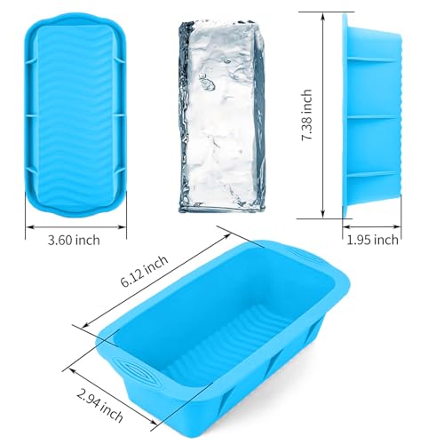 4-Pack Silicone Ice Bath Accessories, Extra Large Cubes