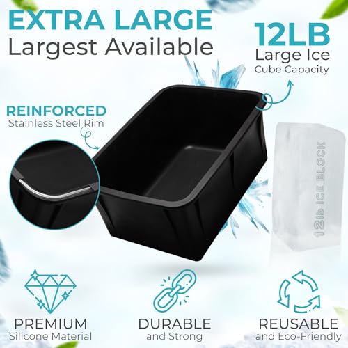 12 lb. Ice Cube Maker - Food Grade Silicone