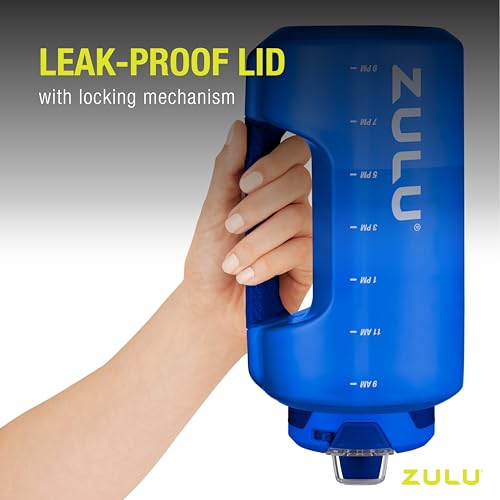 ZULU 64oz Half Gallon Water Bottle, Grey