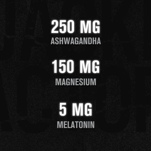 Build PM Night Time Muscle Builder & Sleep Aid - Post Workout Recovery & Sleep Support Supplement w/VitaCherry Tart Cherry, Ashwagandha, Melatonin, More - 60 Natural Veggie Pills