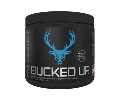 Bucked Up Blue Raz Pre-Workout Powder: Energy Boost
