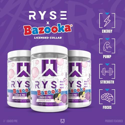 Ryse Loaded Pre Workout Powder | Men & Women | Pumps, Energy, Focus