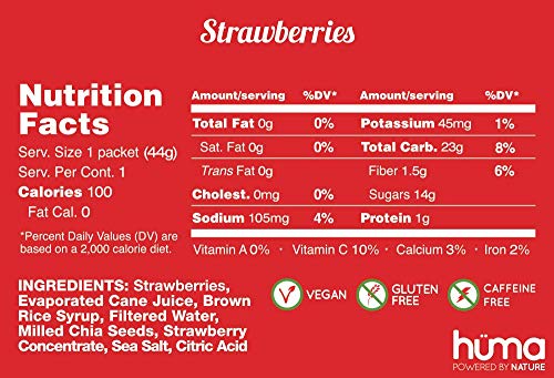 Huma Chia Energy Gel, Variety Pack, 12 Gels - Premier Sports Nutrition for Endurance Exercise - 8 Flavors
