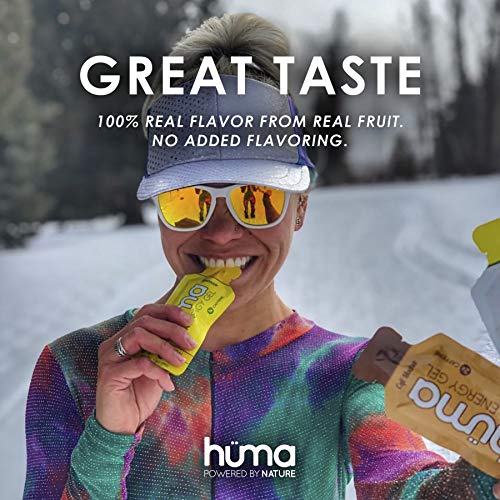 Huma Chia Energy Gel, Variety Pack, 12 Gels - Premier Sports Nutrition for Endurance Exercise - 8 Flavors