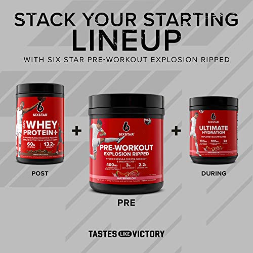 Six Star Explosion Pre Workout, Powerful Pre Workout Powder with Extreme Energy, Focus and Intensity , 30 Servings, 5.91 oz