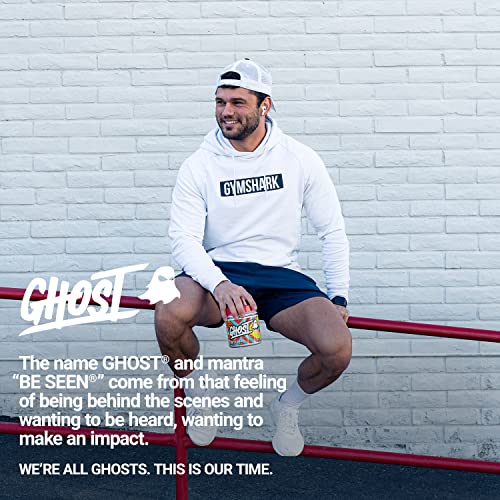 GHOST Legend Pre-Workout Energy Powder, Peach - 25 Servings - Caffeine, L-Citrulline, & Beta Alanine Blend for Energy Focus & Pumps - Free of Soy, Sugar & Gluten, Vegan