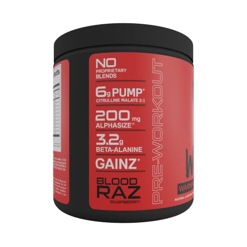 Bucked Up - Woke - HIGH STIM Pre Workout - Best Tasting - Focus Nootropic, Pump, Strength and Growth, 30 Servings (Blood Raz)
