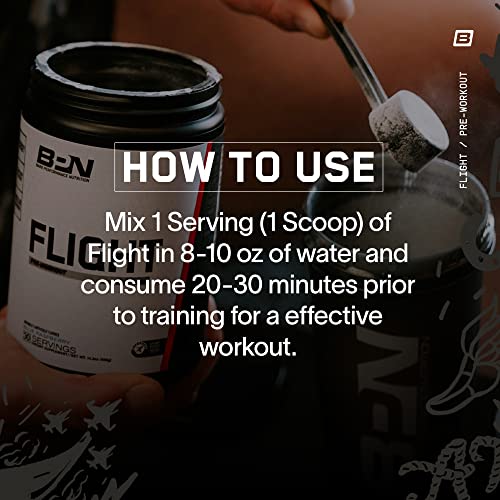 Bare Performance Nutrition, Flight Pre Workout, Energy, Focus & Endurance, Formulated with Caffeine Anhydrous, DiCaffeine Malate, N-Acetyl Tyrosine (Pink Lemonade)