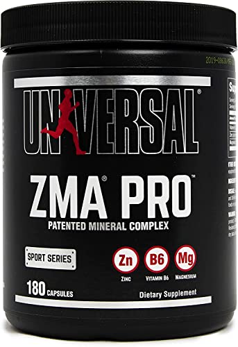 Universal Nutrition ZMA Pro Supplement - Zinc, Magnesium, Vitamin B6 - Nighttime Recovery Aid for Better Sleep