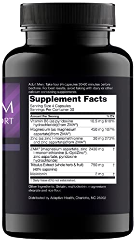 Nugenix PM ZMA - Nighttime Free Testosterone Booster and Sleep Support, 120 Count