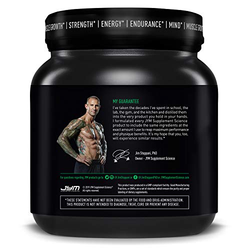 Pre JYM Pre Workout Powder - BCAAs, Creatine HCI, Citrulline Malate, Beta-Alanine, Betaine, and More | JYM Supplement Science | Refreshing Melon Flavor, 20 Servings