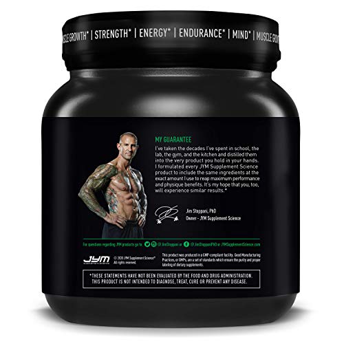 Pre JYM Pre Workout Powder - BCAAs, Creatine HCI, Citrulline Malate, Beta-Alanine, Betaine, and More | JYM Supplement Science | Strawberry Kiwi Flavor, 20 Servings