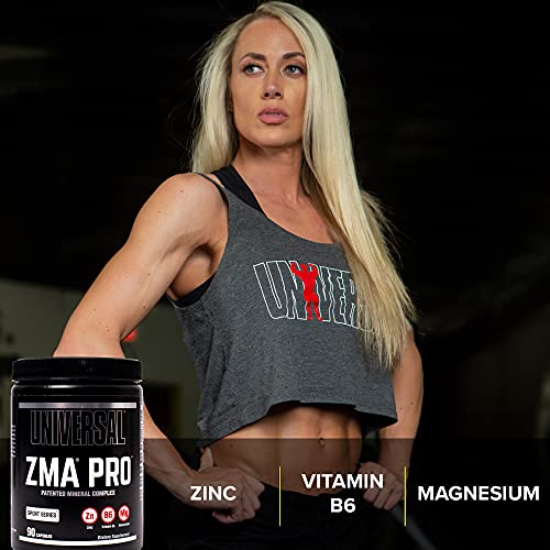 Universal Nutrition ZMA Pro Supplement - Zinc, Magnesium, Vitamin B6 - Nighttime Recovery Aid for Better Sleep