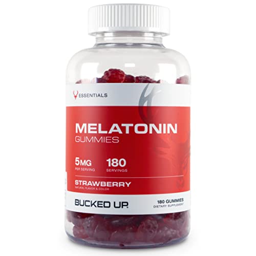 Strawberry Flavored Melatonin Gummies - 180 Servings