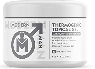 Modern Man Thermogenic Fat Burning Cream - Belly Fat Burner for Men - Skin Tightening Sweat Enhancer Gel | Burn Stomach Fat Fast for Defined Six Pack Abs & Steel Physique | Bodybuilding Weight Loss
