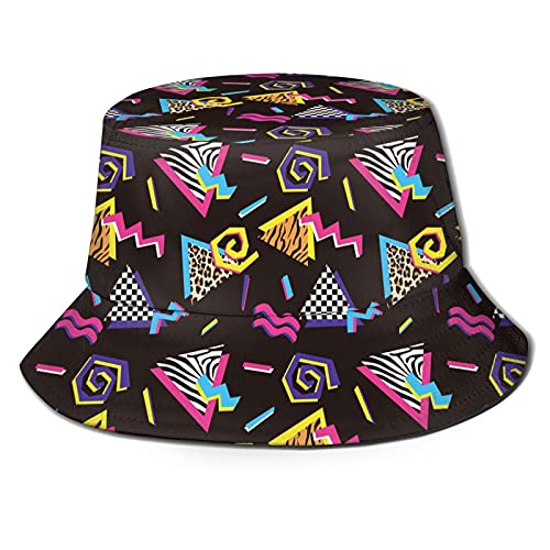 Geometric Leopard Print Bucket Hat for Women/Men: Retro Trend