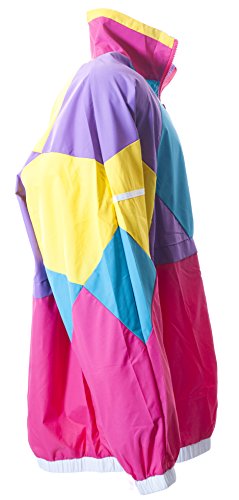 Funny Guy Mugs Like Totally 80s & 90s Retro Neon Windbreaker, Large