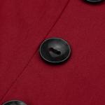 Vintage Polka Dot Rockabilly A-Line Dress - Wine Red