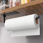 Matte Black Adhesive Paper Towel Holder