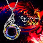 Phoenix Crystal Pendant Necklace for Women