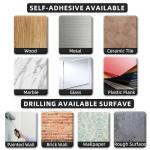 Matte Black Adhesive Paper Towel Holder