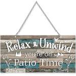 Metal Outdoor Patio Sign – Perfect for Relaxation