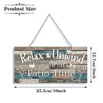 Metal Outdoor Patio Sign – Perfect for Relaxation