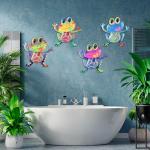 Metal Frog Wall Decor - 4-Piece Set