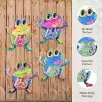 Metal Frog Wall Decor - 4-Piece Set