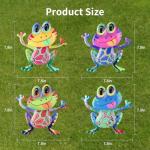Metal Frog Wall Decor - 4-Piece Set