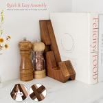 Wooden Cookbook Stand for Kitchen Counter Decor