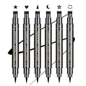 6 Pcs Double-Ended Eyeliner Stamp Set