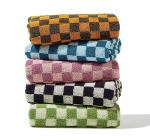Madi-Cadi Soft Cotton Checkered Hand Towels 5 Pack
