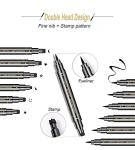 6 Pcs Double-Ended Eyeliner Stamp Set