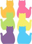Cute Cat Sticky Notes Set - 180 Sheets