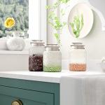 Retro Glass Food Storage Canisters - Set of 3