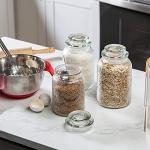 Retro Glass Food Storage Canisters - Set of 3