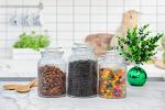 Retro Glass Food Storage Canisters - Set of 3