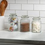 Retro Glass Food Storage Canisters - Set of 3